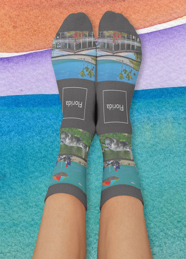 Florida State Crew Socks, Black