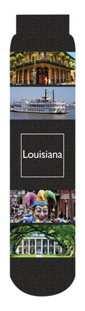 Louisiana Crew Socks, Black