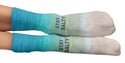 "Stay Salty" Crew Socks, Aqua