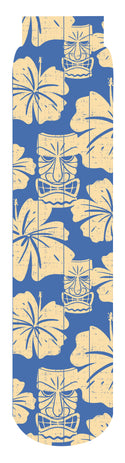 Tiki Fever Socks Crew Socks, Blue