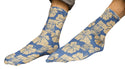 Tiki Fever Socks Crew Socks, Blue