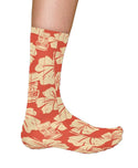 Tiki Fever Socks Crew Socks, Red