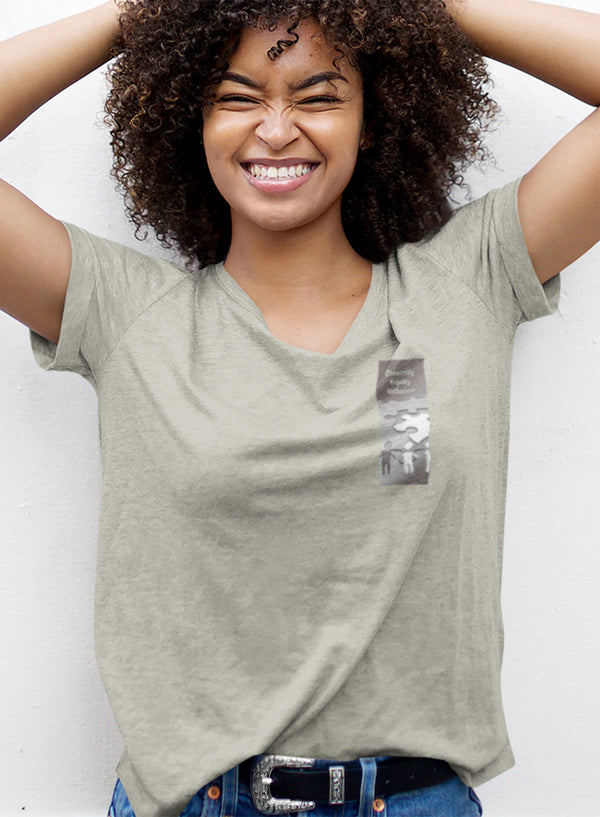 Ripped Rags All People "Diversity Equity Inclusion" Women's Ripped T-shirt