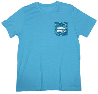 "Aquaholic" Pocket T-shirt