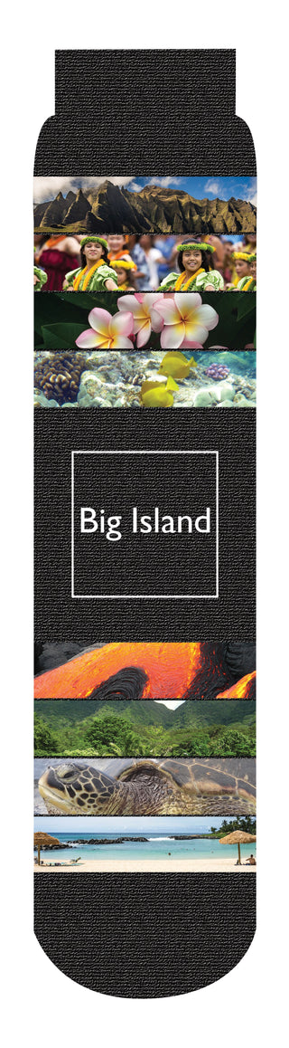 Big Island Crew Socks, Black