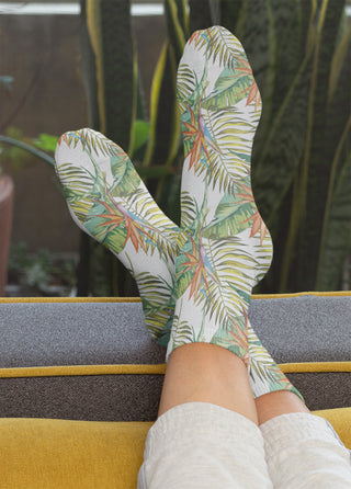 Bird of Paradise Crew Socks, Multi-Color