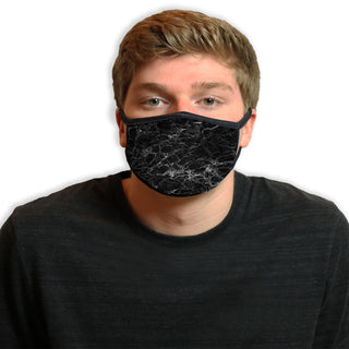 Black Marble Cool Shield Face Mask