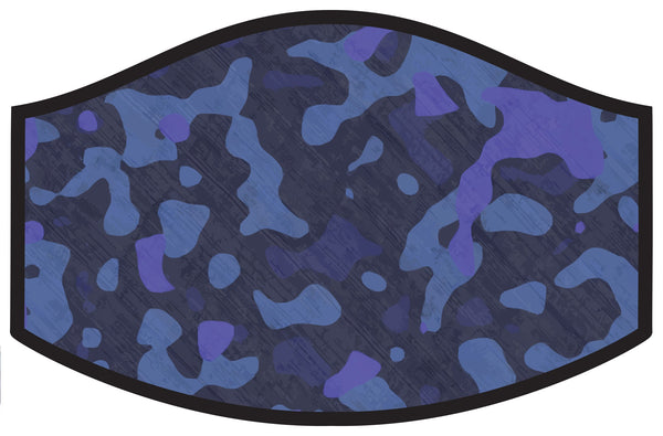 Blue Camo Cool Shield Face Mask