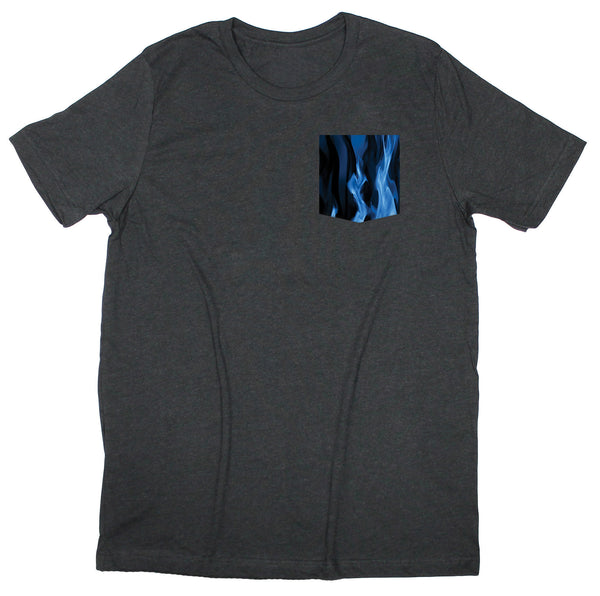 Blue Flames Pocket T-shirt