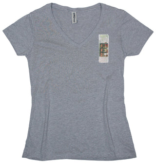 Buy womens-athletic-grey-v-neck Ripped Rags Books "Education can Change the World" Women's V-neck T-shirt, White, Athletic Grey, Black