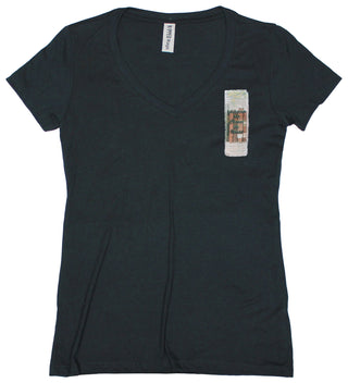 Buy womens-black-v-neck Ripped Rags Books "Education can Change the World" Women's V-neck T-shirt, White, Athletic Grey, Black