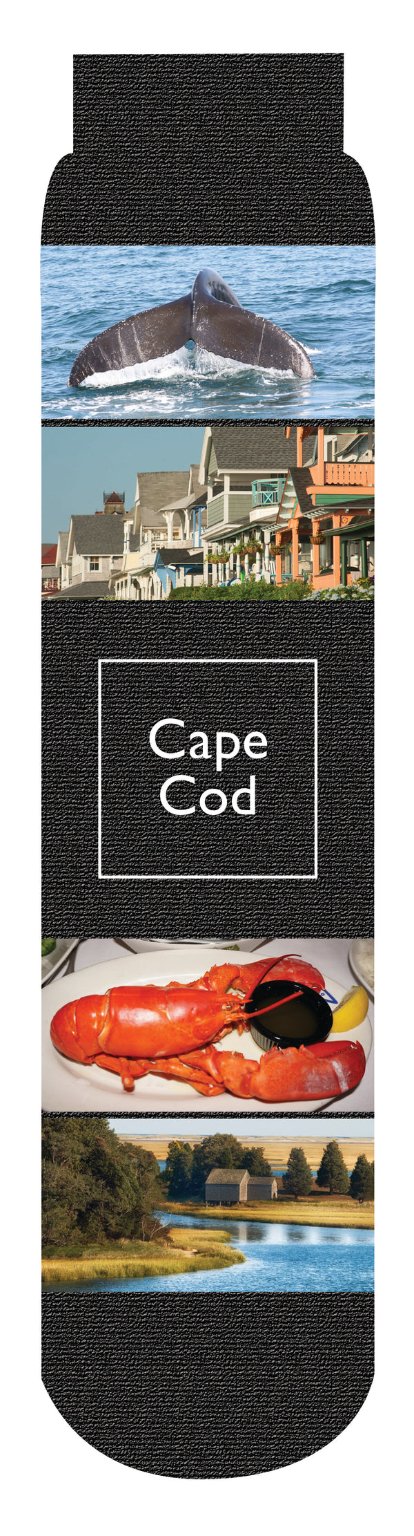 Cape Cod Crew Socks, Black