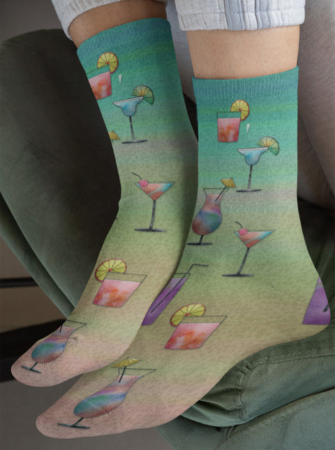 Raindrops Resort Socks
