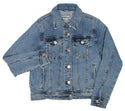 Ripped Rags Petal Rogue Women's Distressed Denim Jacket, Medium Blue