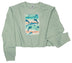 Women's Sage Cropped Sweatshirt