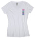 Women's White V-neck