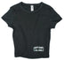 Women's Black Crop Top