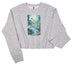 Women's Athletic Grey Cropped Sweatshirt