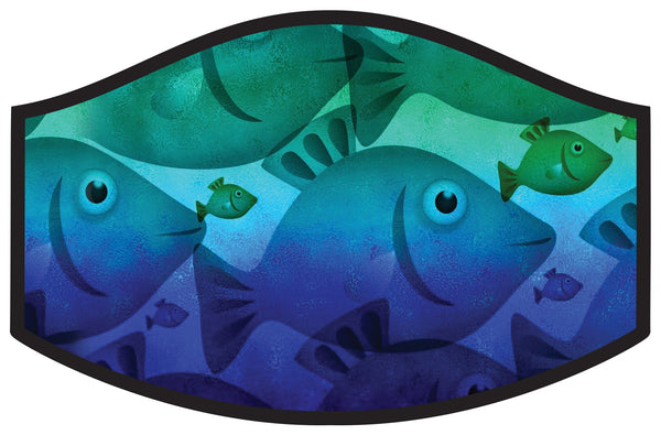 Fish Frenzy Cool Shield Face Mask