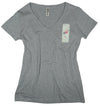 Women's Athletic Grey V-neck