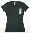 Women's Black V-neck