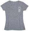 Women's Athletic Grey V-neck