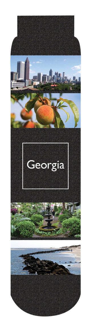 Georgia Crew Socks, Black