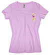 Women's Lilac V-neck