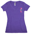 Ripped Rags Heart's Delight Women's Ripped V-neck T-shirt