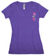 Women's Purple V-neck