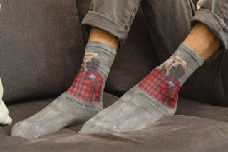 Henri Crew Socks, Grey