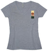 Women's Athletic Grey V-neck