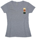 Ripped Rags Hushed Sunset "Wild" Women's V-neck T-shirt