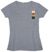 Women's Athletic Grey V-neck