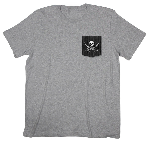 Jolly Roger Pirate Pocket T-shirt