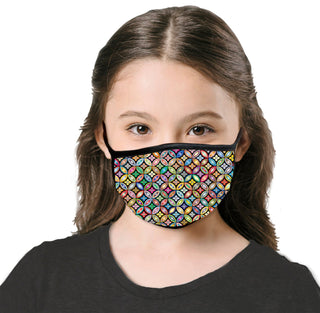 Kids Floral Bubble Cool Shield Face Mask