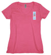 Women's Hot Pink V-Neck