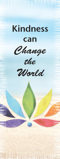 Ripped Rags Lotus "Kindness can Change the World"  Women's V-neck T-shirt, Mint, Hot Pink, Cancun
