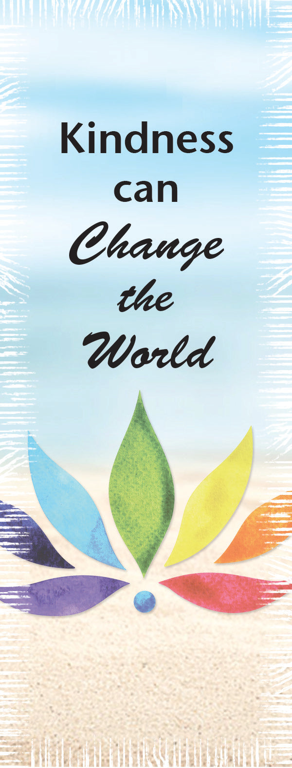 Ripped Rags Lotus "Kindness can Change the World"  Women's V-neck T-shirt, Mint, Hot Pink, Cancun