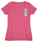 Ripped Rags Lotus "Kindness can Change the World"  Women's V-neck T-shirt, Mint, Hot Pink, Cancun