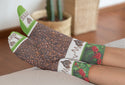 Love Coffee Crew Socks, Brown