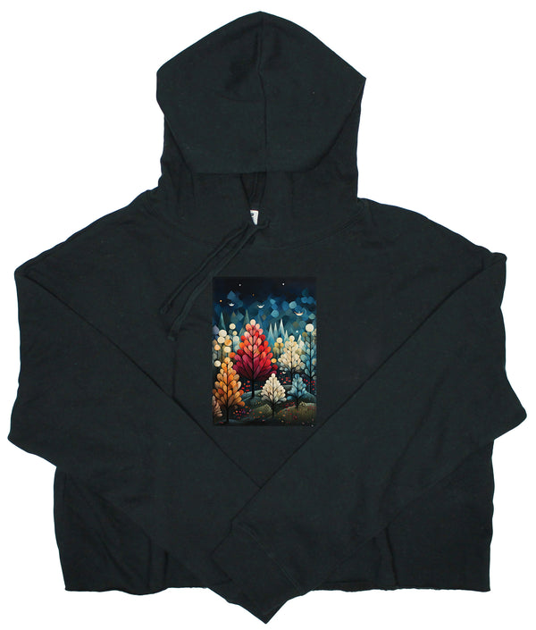 Magical Forest Women's Cropped Hoodie