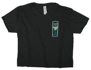 Buy womens-black-crop-top Ripped Rags Margarita Women's Cropped T-shirt, Stonewash Green, Black