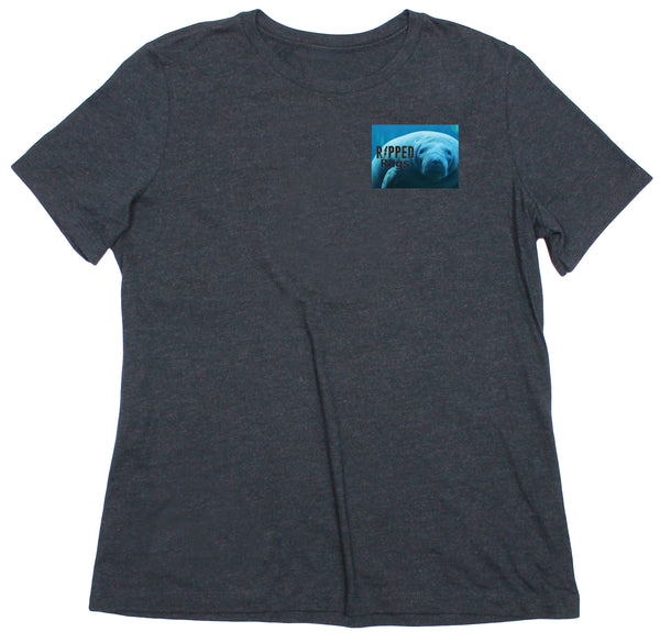 Meek Manatee Women's Ripped T-shirt