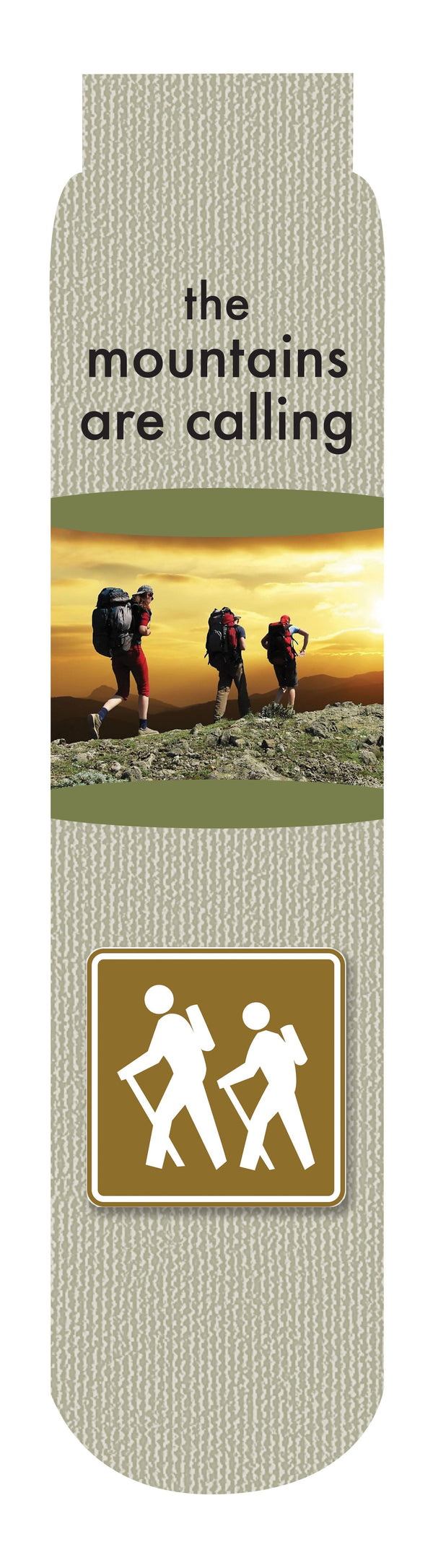 The Mountain are Calling Crew Socks, Khaki