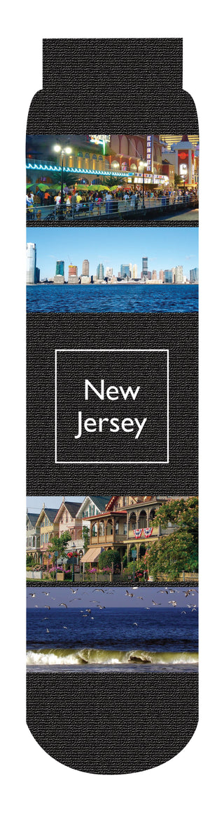 New Jersey State Crew Socks, Black