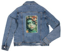 Ripped Rags Petal Rogue Women's Distressed Denim Jacket, Medium Blue