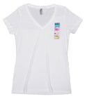 Ripped Rags Pink Beach Umbrella Women's V-neck T-shirt