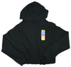 Women's Black Cropped Hoodie