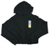 Women's Black Cropped Hoodie